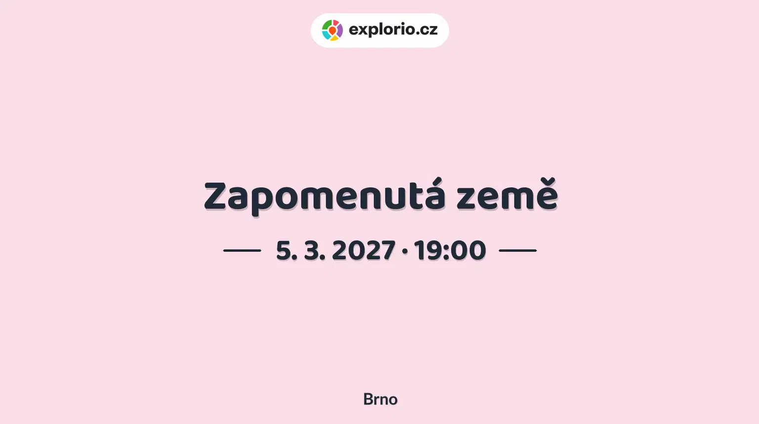 Zapomenutá země – divadlo, Hudba a Kino, Brno