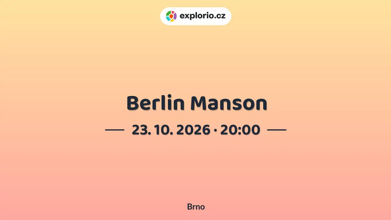 Berlin Manson – divadlo, Hudba a Kino, Brno