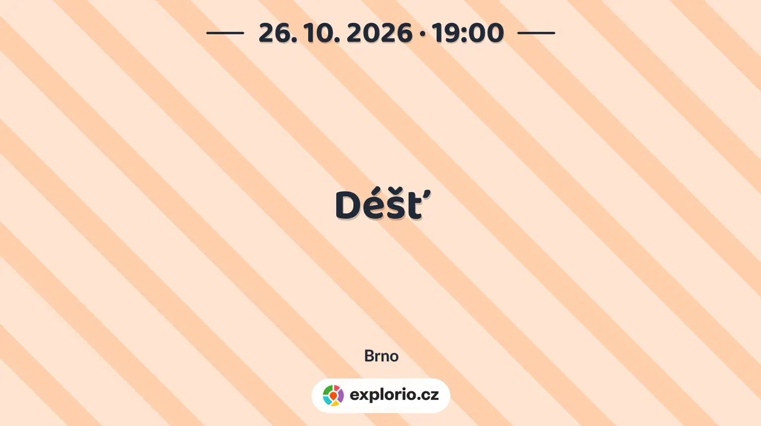 Déšť – divadlo, Hudba a Kino, Brno