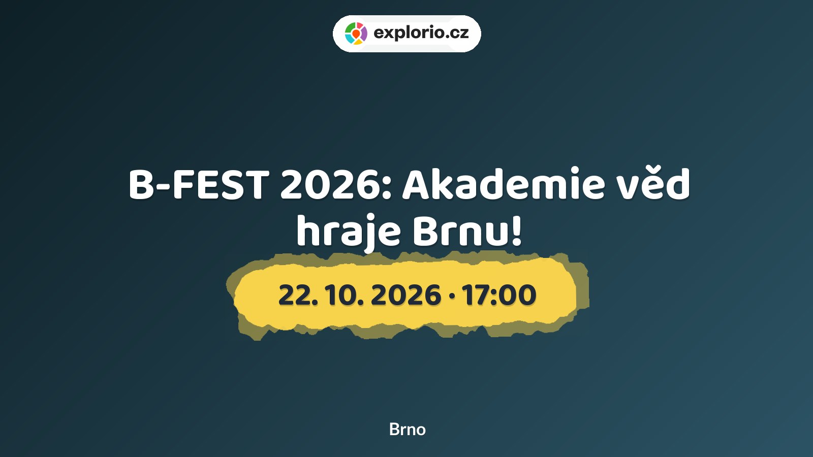 B-FEST 2026: Akademie věd hraje Brnu! – divadlo, Hudba a Kino, Brno
