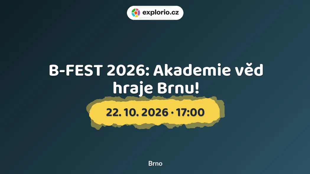 B-FEST 2026: Akademie věd hraje Brnu! – divadlo, Hudba a Kino, Brno