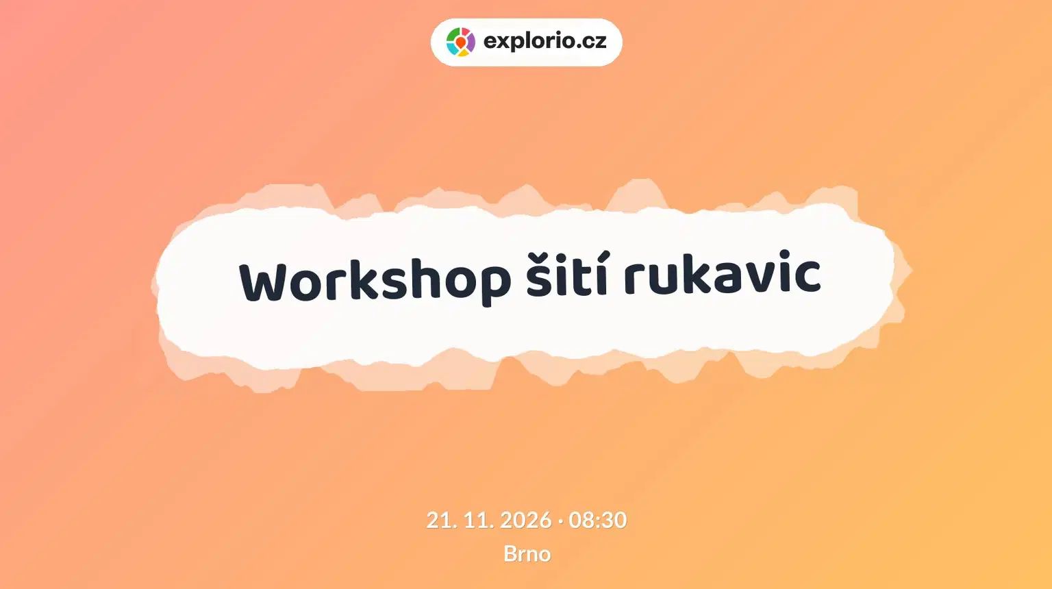 Workshop šití rukavic – tvořivé dílny a Workshopy, Brno