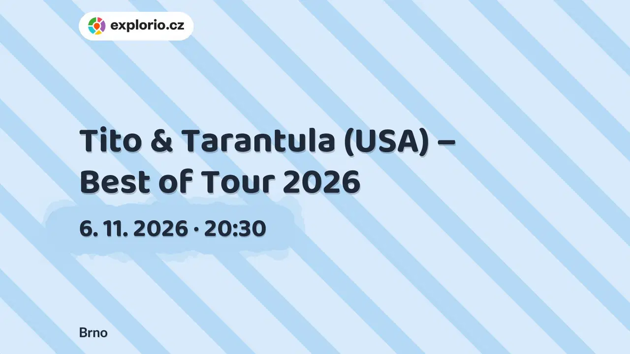 Tito & Tarantula (USA) – Best of Tour 2026 – divadlo, Hudba a Kino, Brno