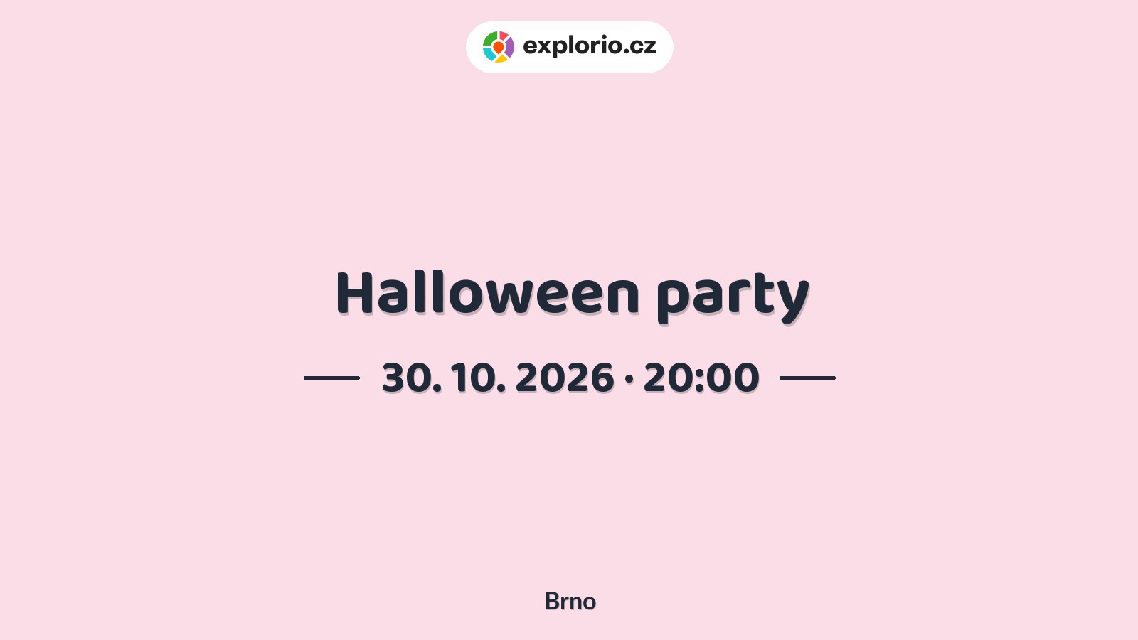 Halloween party – divadlo, Hudba a Kino, Brno