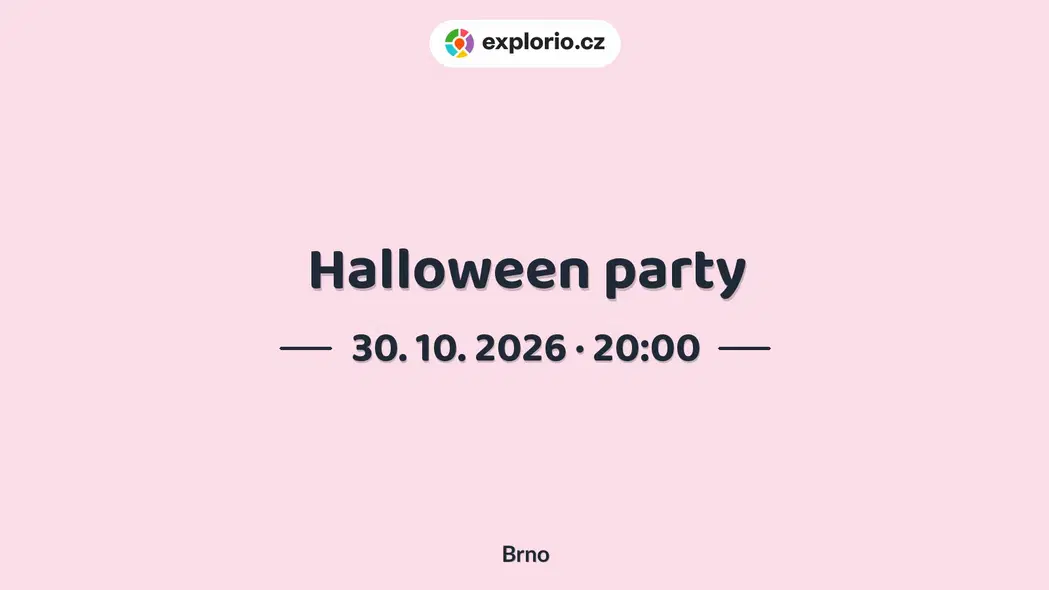 Halloween party – divadlo, Hudba a Kino, Brno