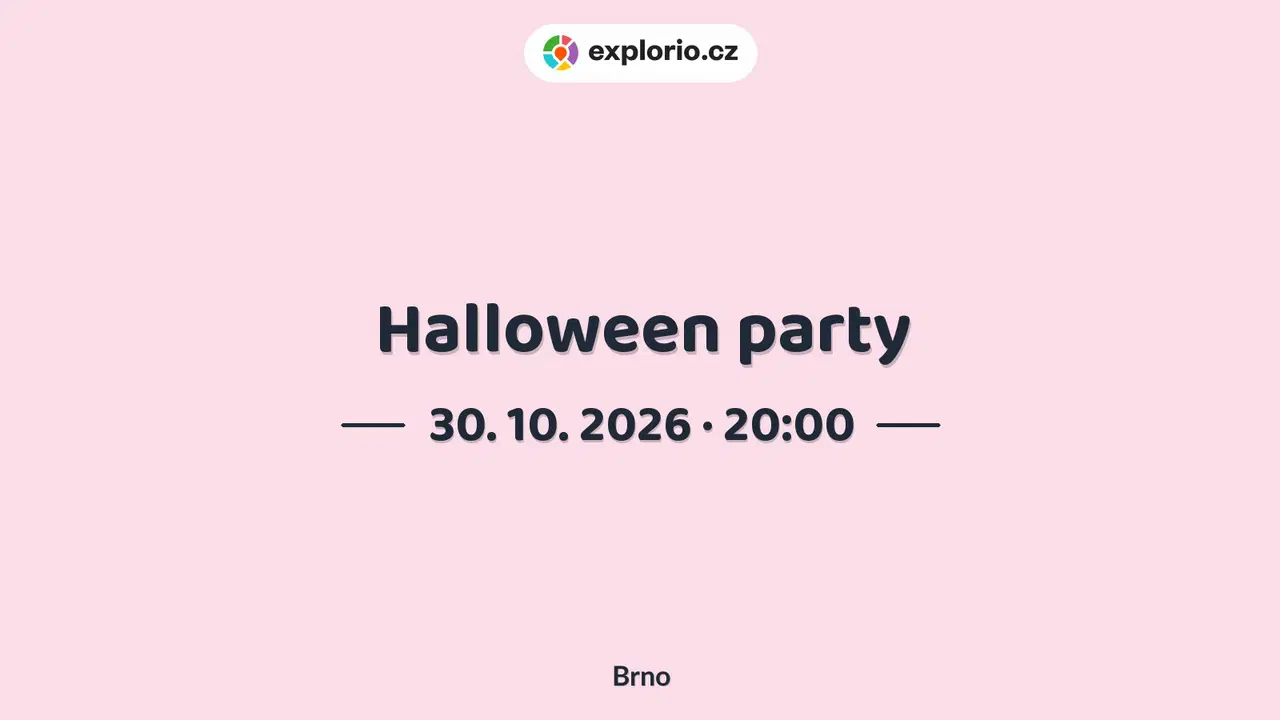 Halloween party – divadlo, Hudba a Kino, Brno