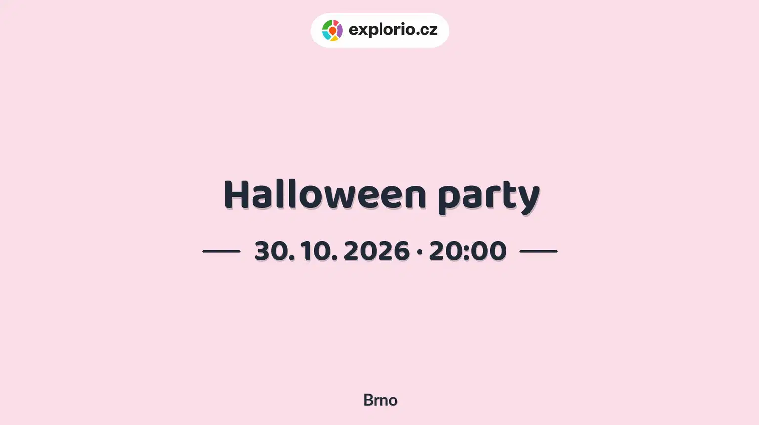 Halloween party – divadlo, Hudba a Kino, Brno