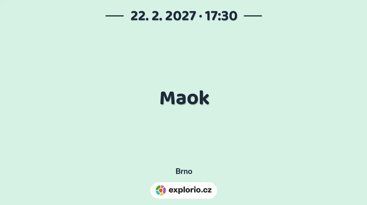 Maok – divadlo, Hudba a Kino, Brno