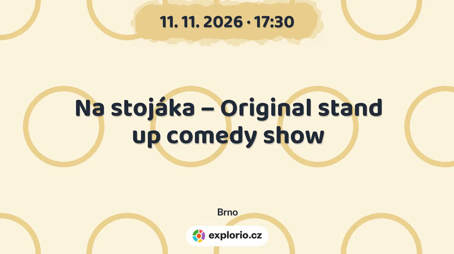 Na stojáka – Original stand up comedy show – divadlo, Hudba a Kino, Brno