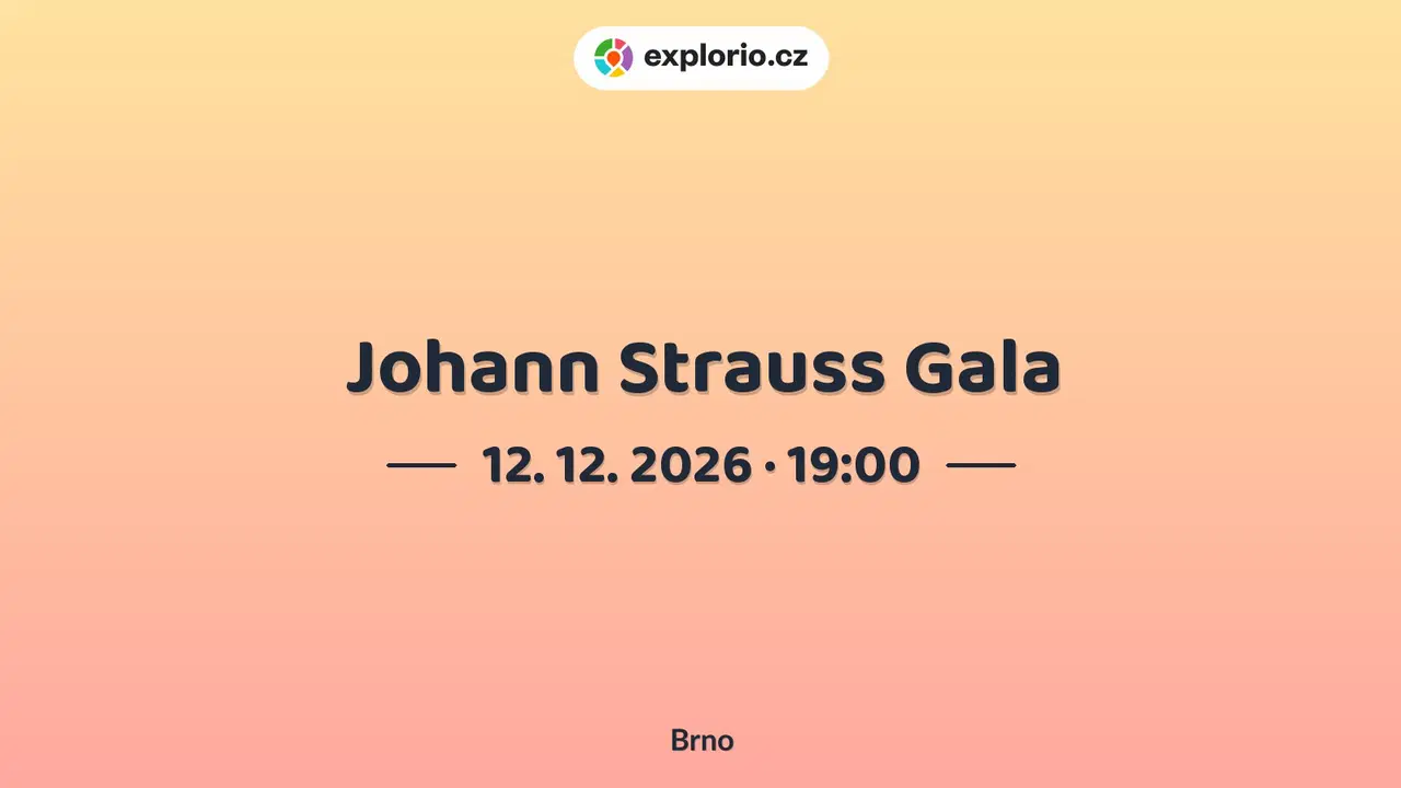 Johann Strauss Gala – divadlo, Hudba a Kino, Brno