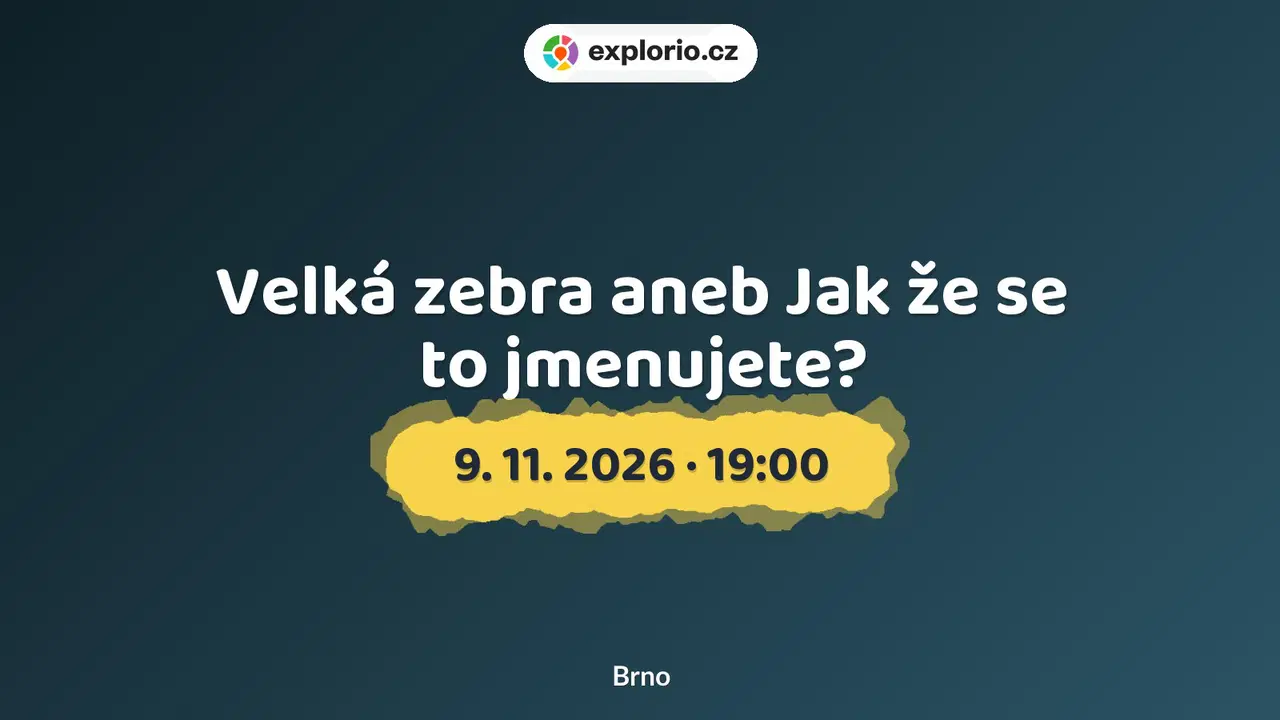 Velká zebra aneb Jak že se to jmenujete? – divadlo, Hudba a Kino, Brno