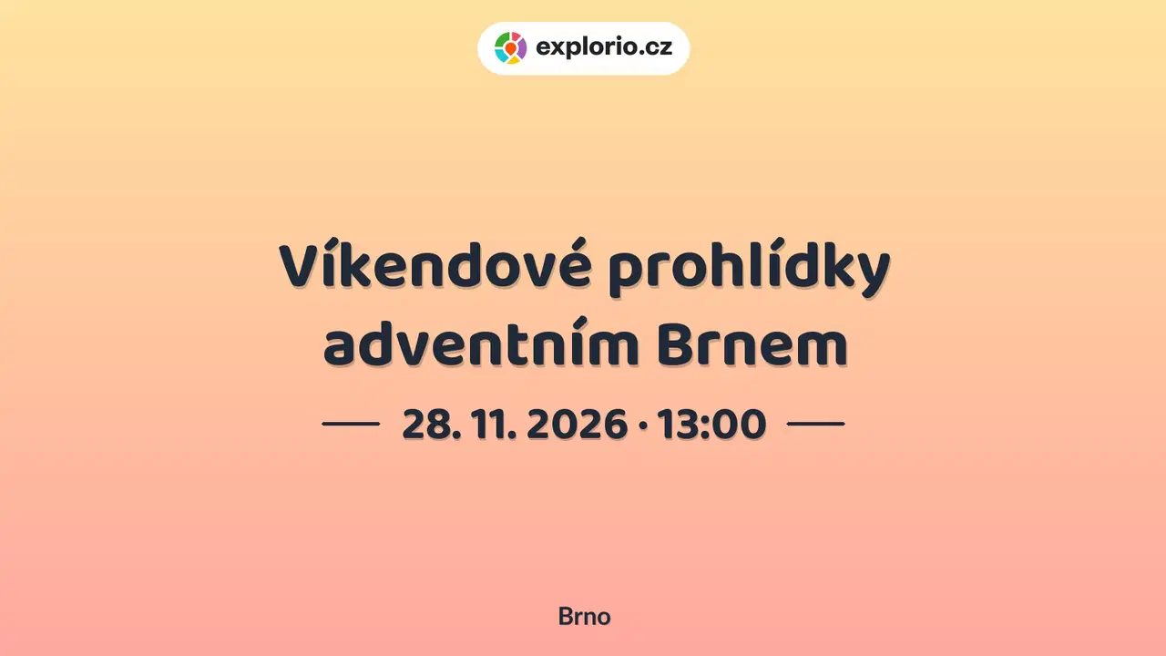 Víkendové prohlídky adventním Brnem – prohlídky a Muzea, Brno