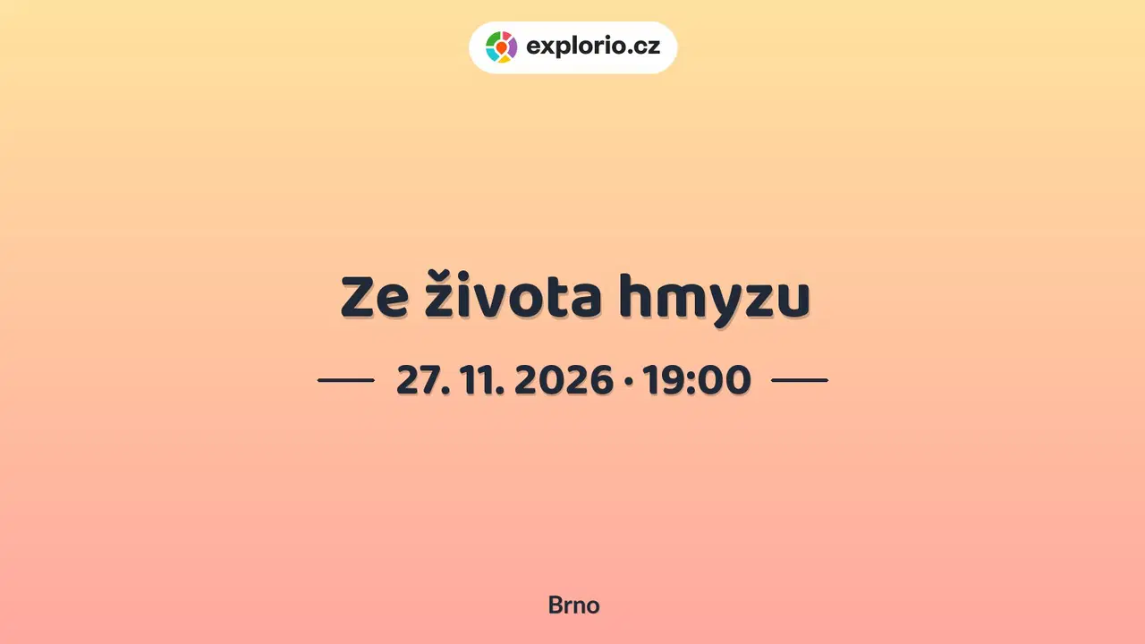 Ze života hmyzu – divadlo, Hudba a Kino, Brno
