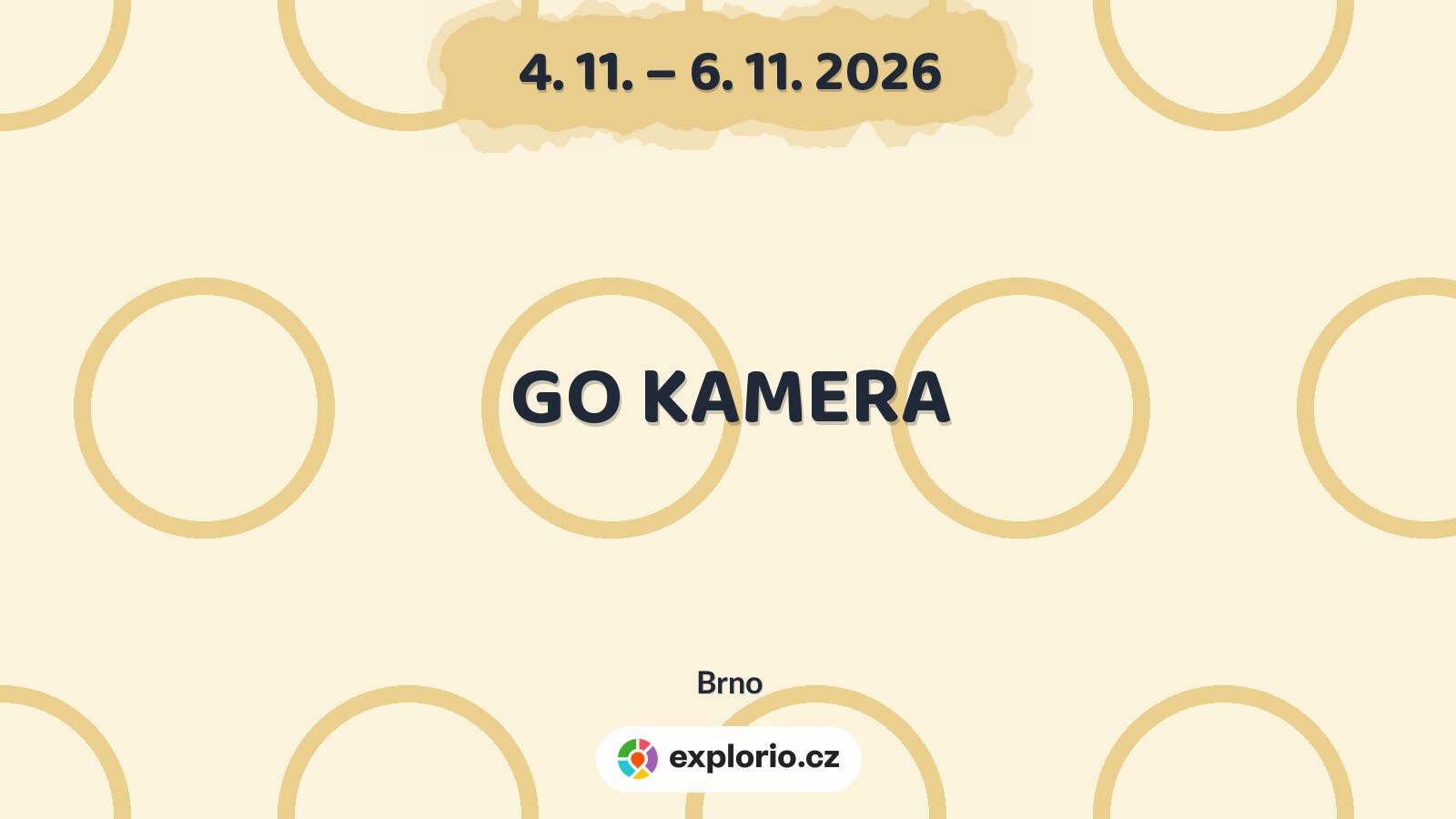 GO KAMERA – festivaly a Slavnosti, Brno