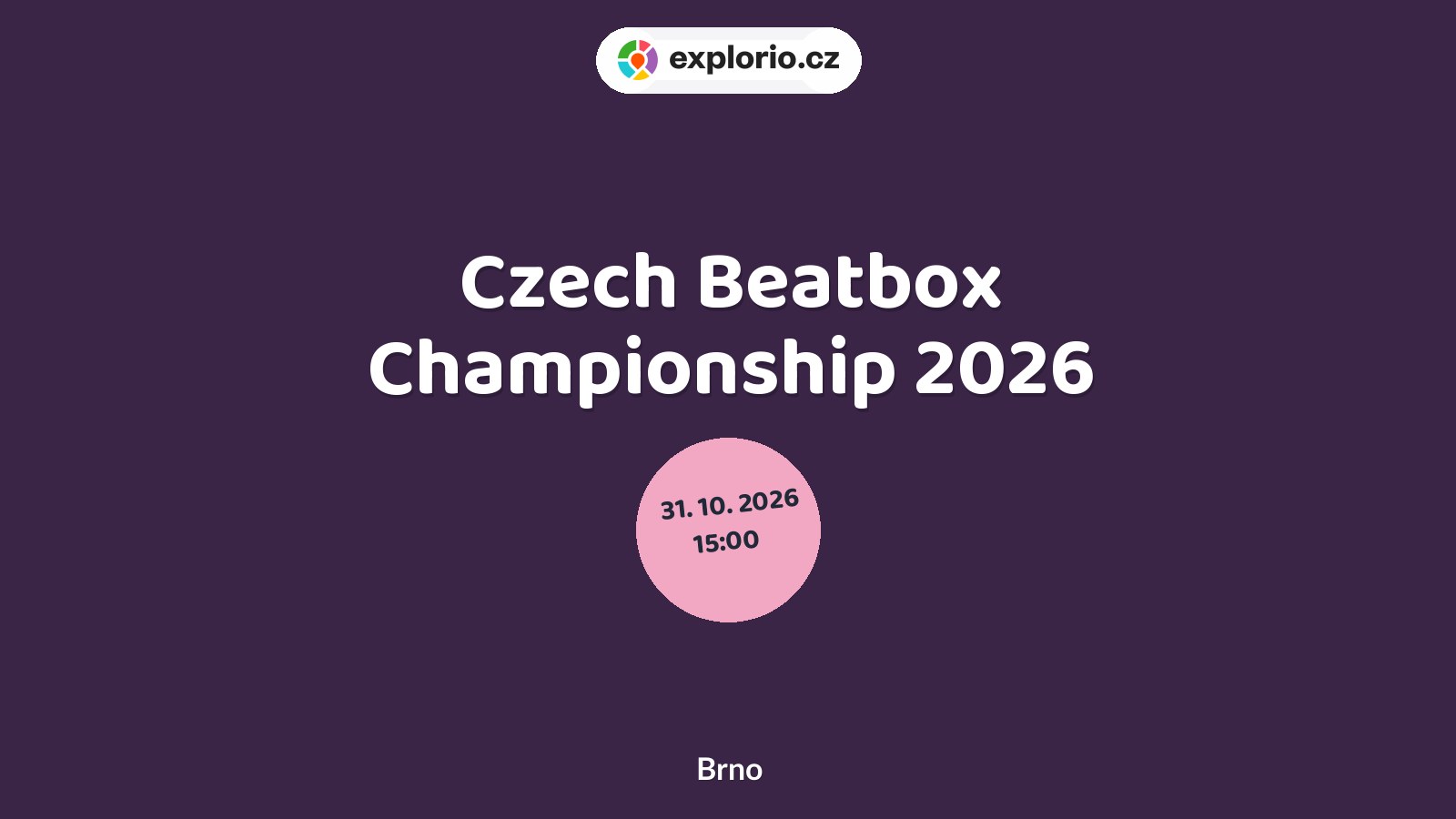 Czech Beatbox Championship 2026 – divadlo, Hudba a Kino, Brno