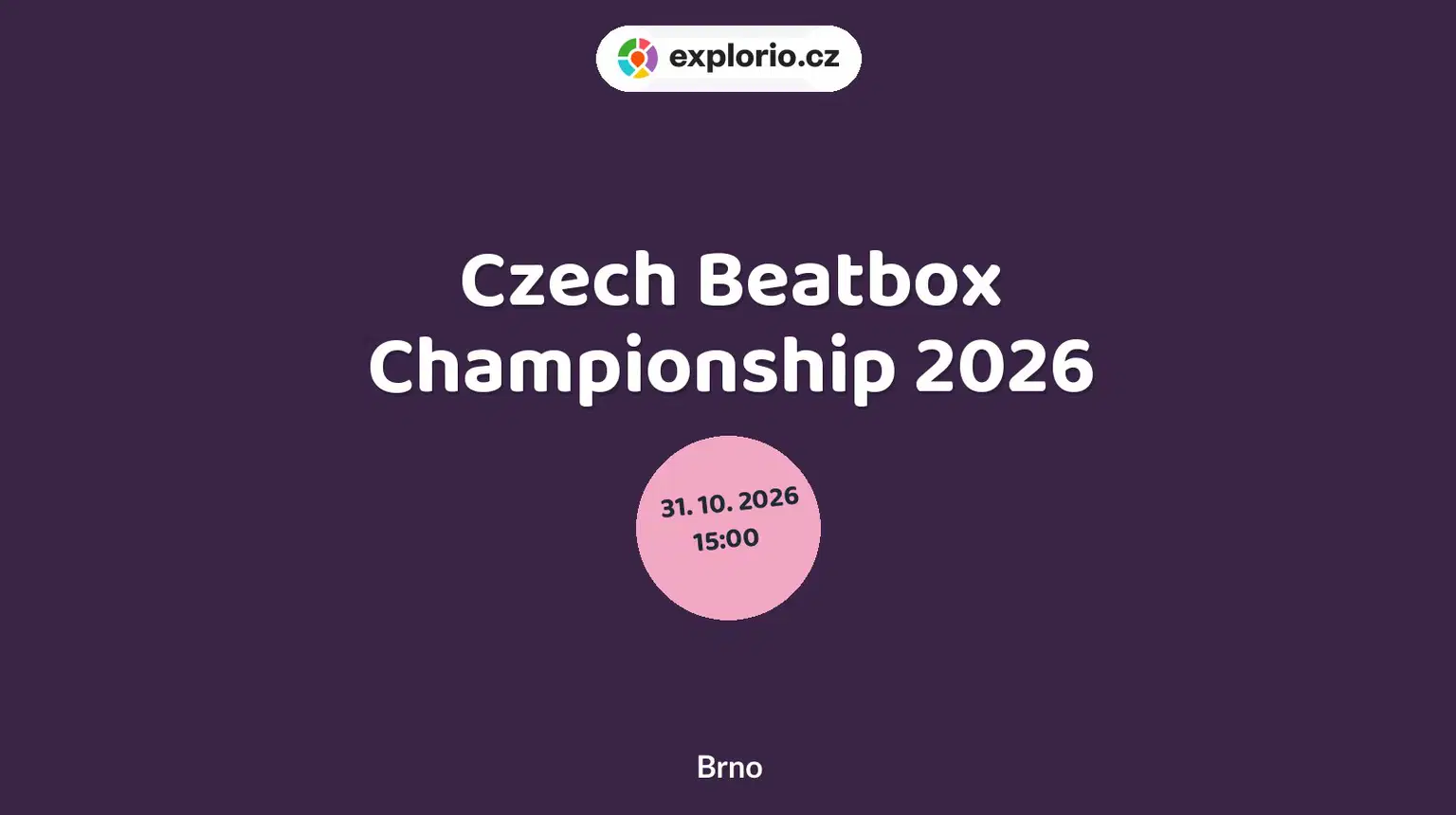 Czech Beatbox Championship 2026 – divadlo, Hudba a Kino, Brno