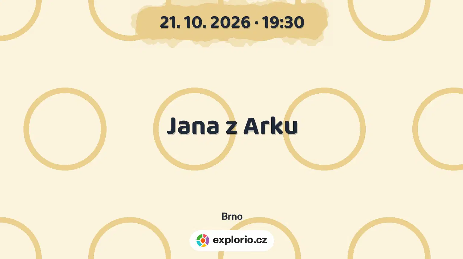 Jana z Arku – divadlo, Hudba a Kino, Brno