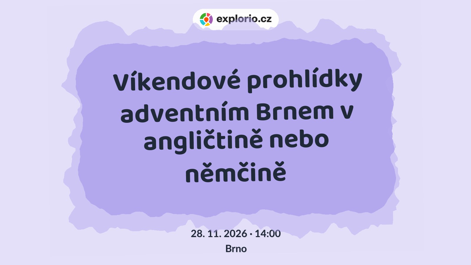 Víkendové prohlídky adventním Brnem v angličtině nebo němčině – prohlídky a Muzea, Brno
