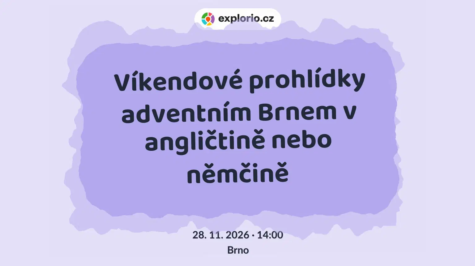 Víkendové prohlídky adventním Brnem v angličtině nebo němčině – prohlídky a Muzea, Brno
