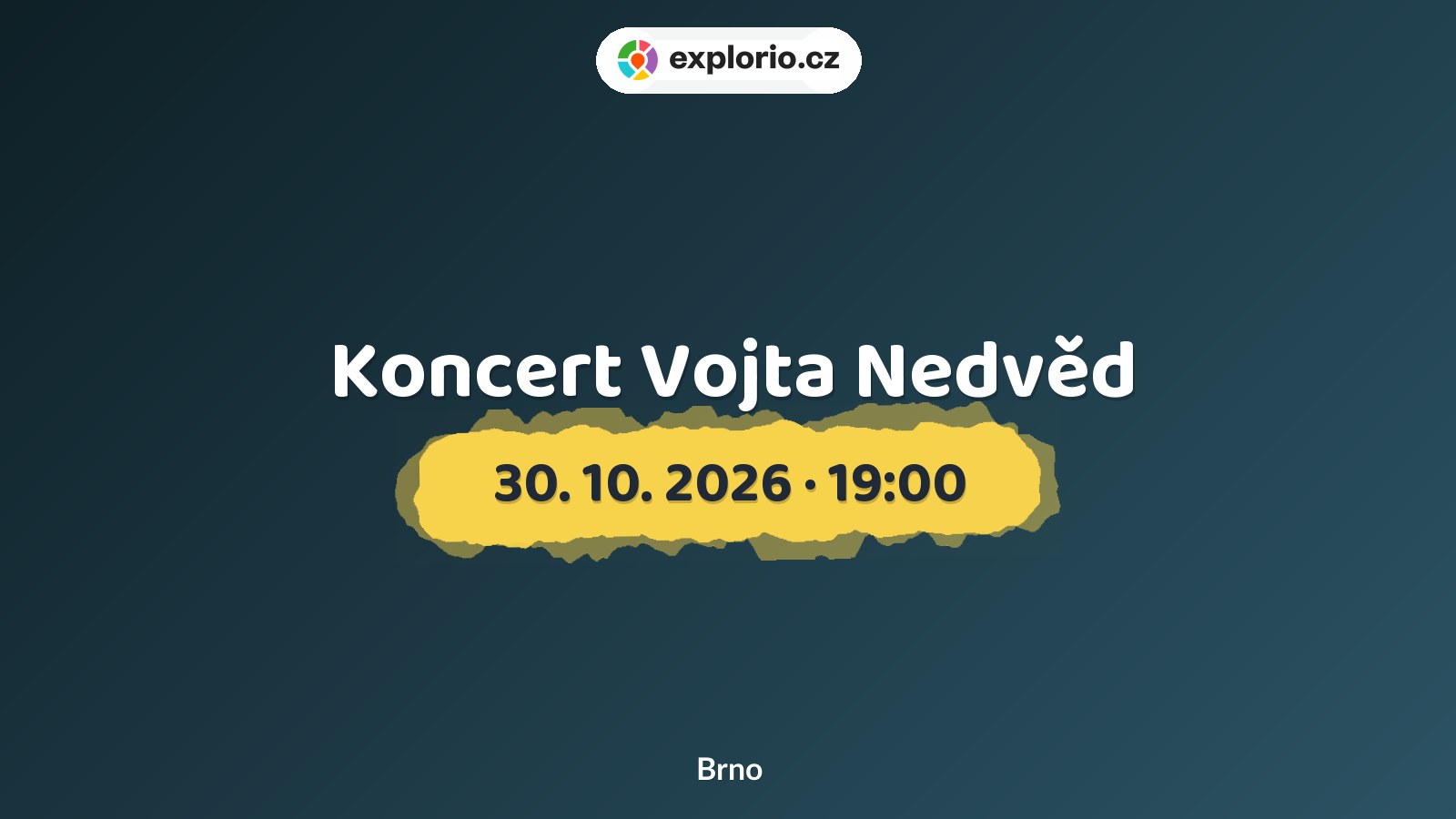 Koncert Vojta Nedvěd – divadlo, Hudba a Kino, Brno