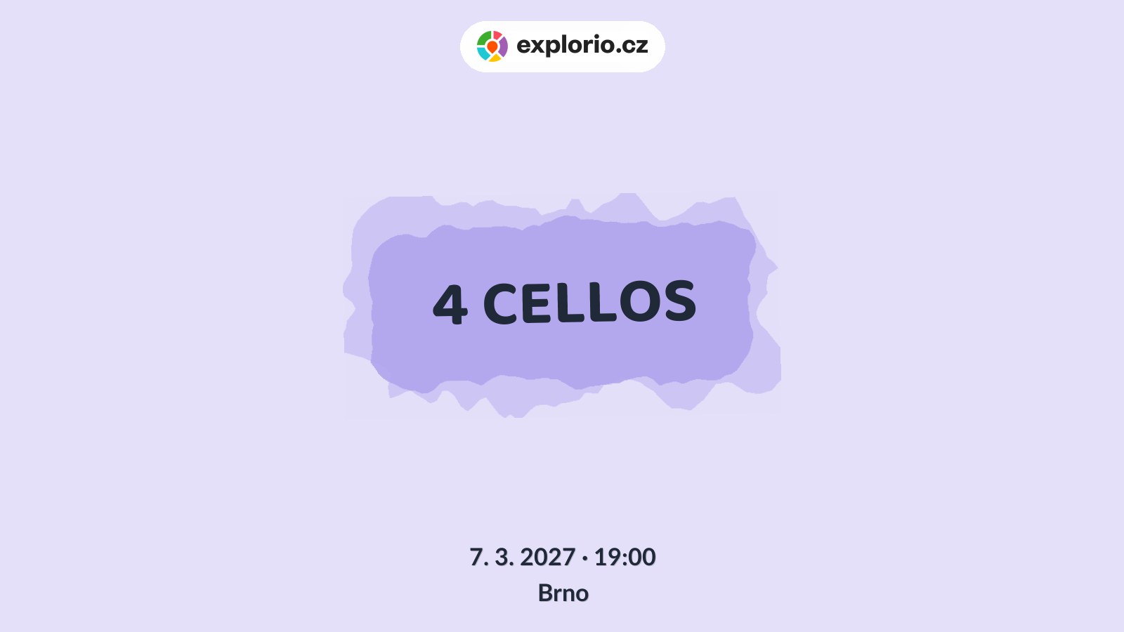 4 CELLOS – divadlo, Hudba a Kino, Brno