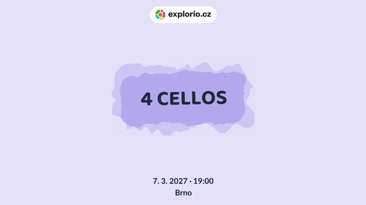 4 CELLOS – divadlo, Hudba a Kino, Brno