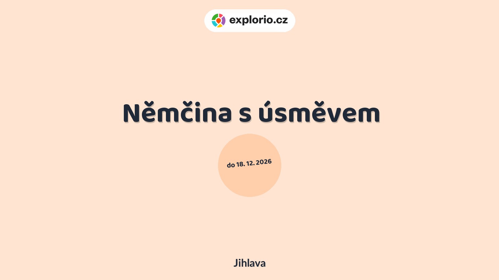 Němčina s úsměvem – tvořivé dílny a Workshopy, Jihlava