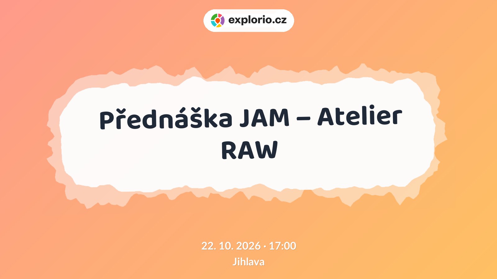 Přednáška JAM – Atelier RAW – prohlídky a Muzea, Jihlava