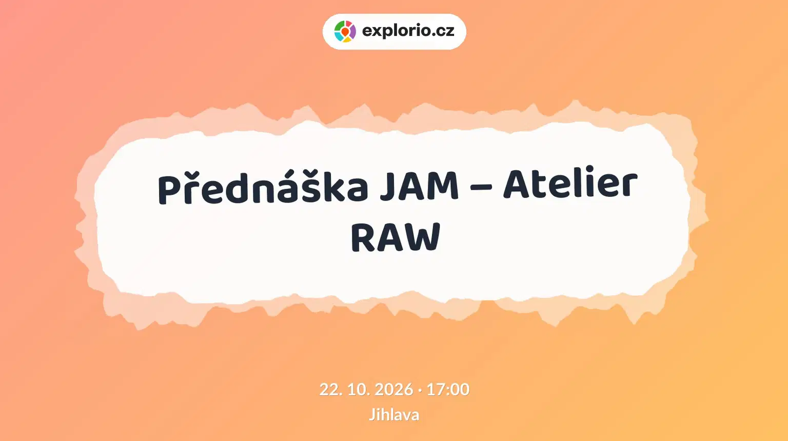 Přednáška JAM – Atelier RAW – prohlídky a Muzea, Jihlava