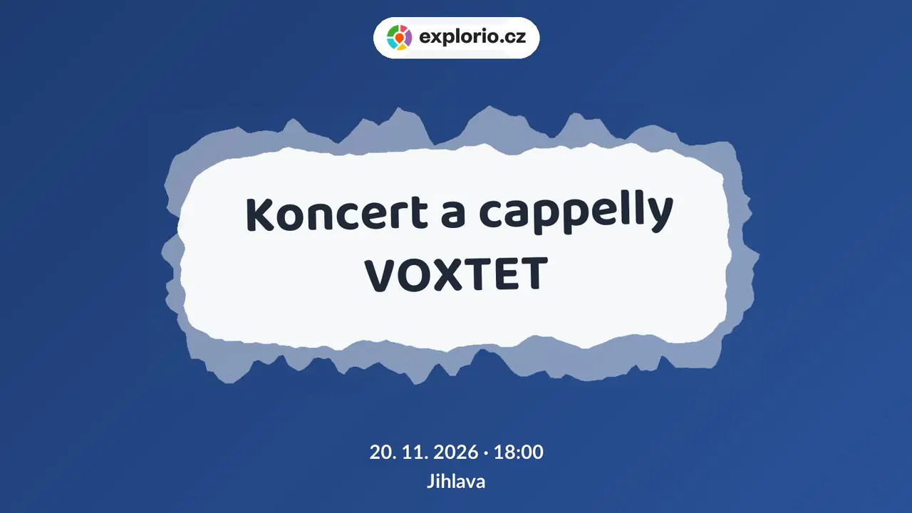 Koncert a cappelly VOXTET – divadlo, Hudba a Kino, Jihlava