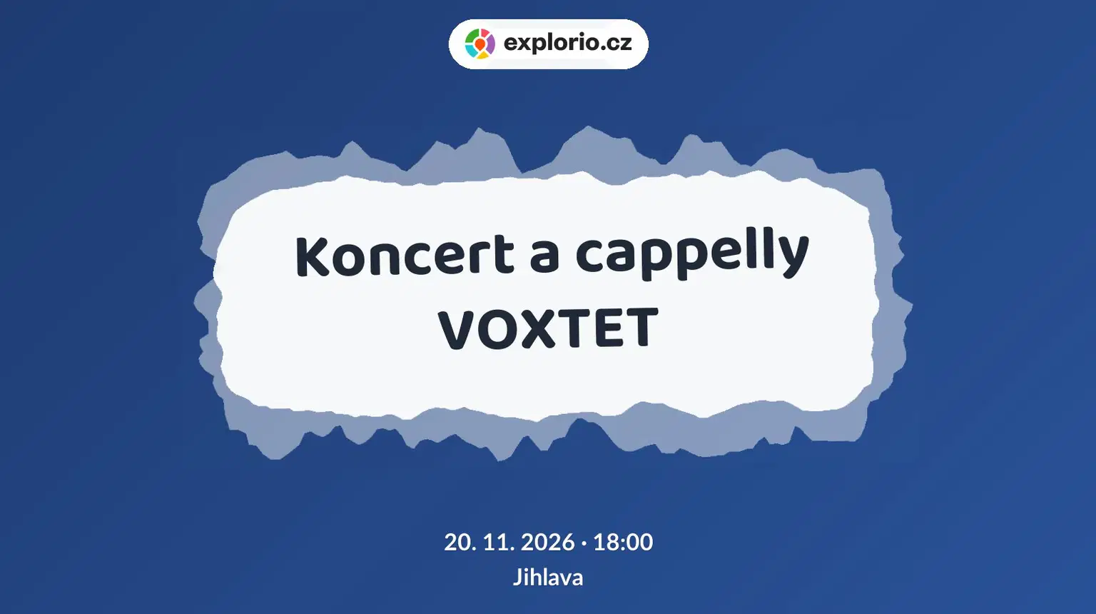 Koncert a cappelly VOXTET – divadlo, Hudba a Kino, Jihlava