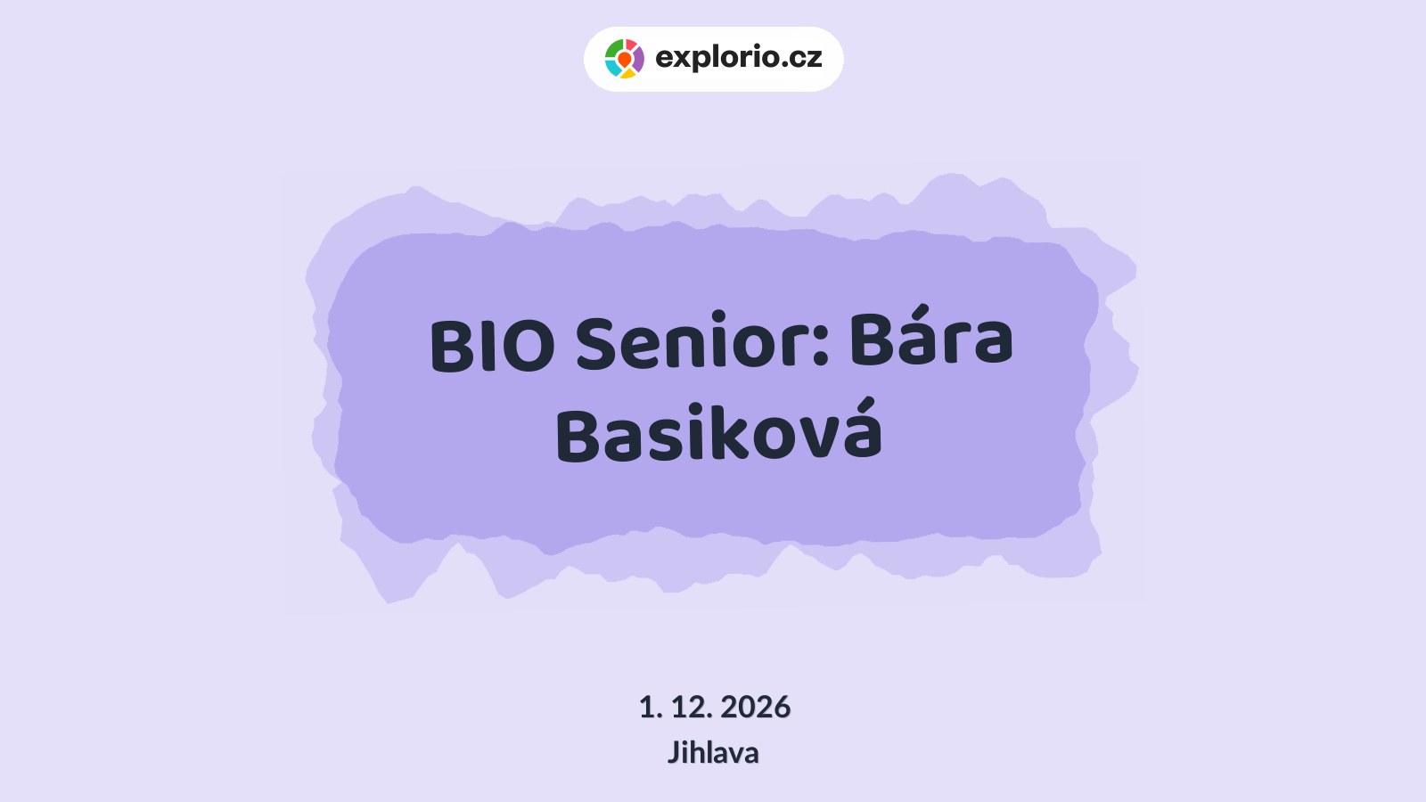 BIO Senior: Bára Basiková – divadlo, Hudba a Kino, Jihlava