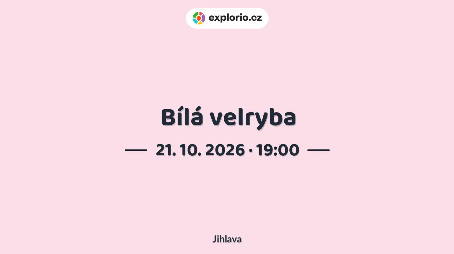 Bílá velryba – divadlo, Hudba a Kino, Jihlava