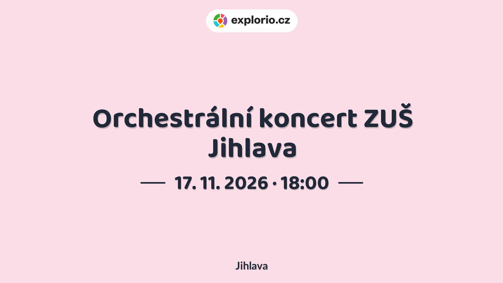 Orchestrální koncert ZUŠ Jihlava – divadlo, Hudba a Kino, Jihlava