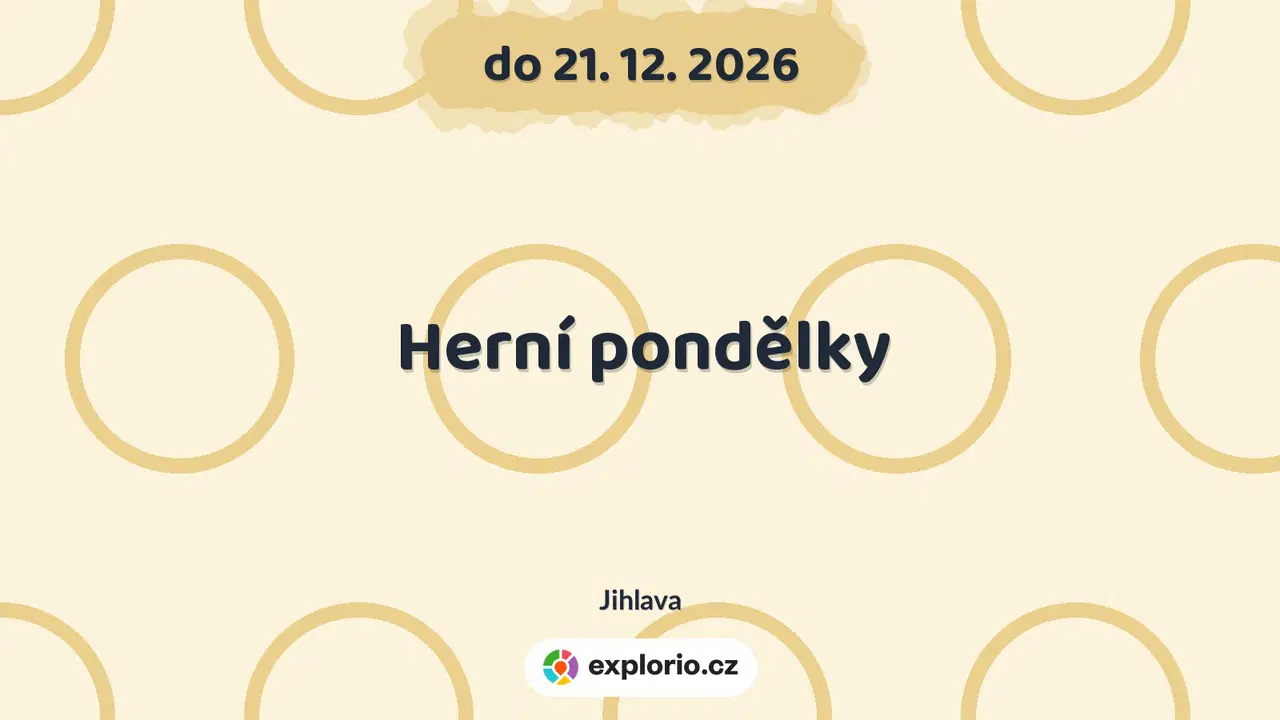 Herní pondělky – tvořivé dílny a Workshopy, Jihlava