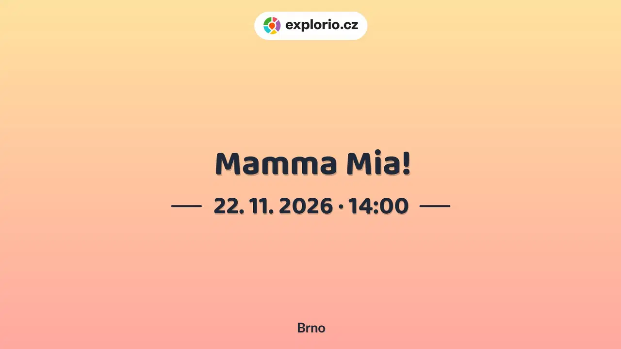 Mamma Mia! – divadlo, Hudba a Kino, Brno