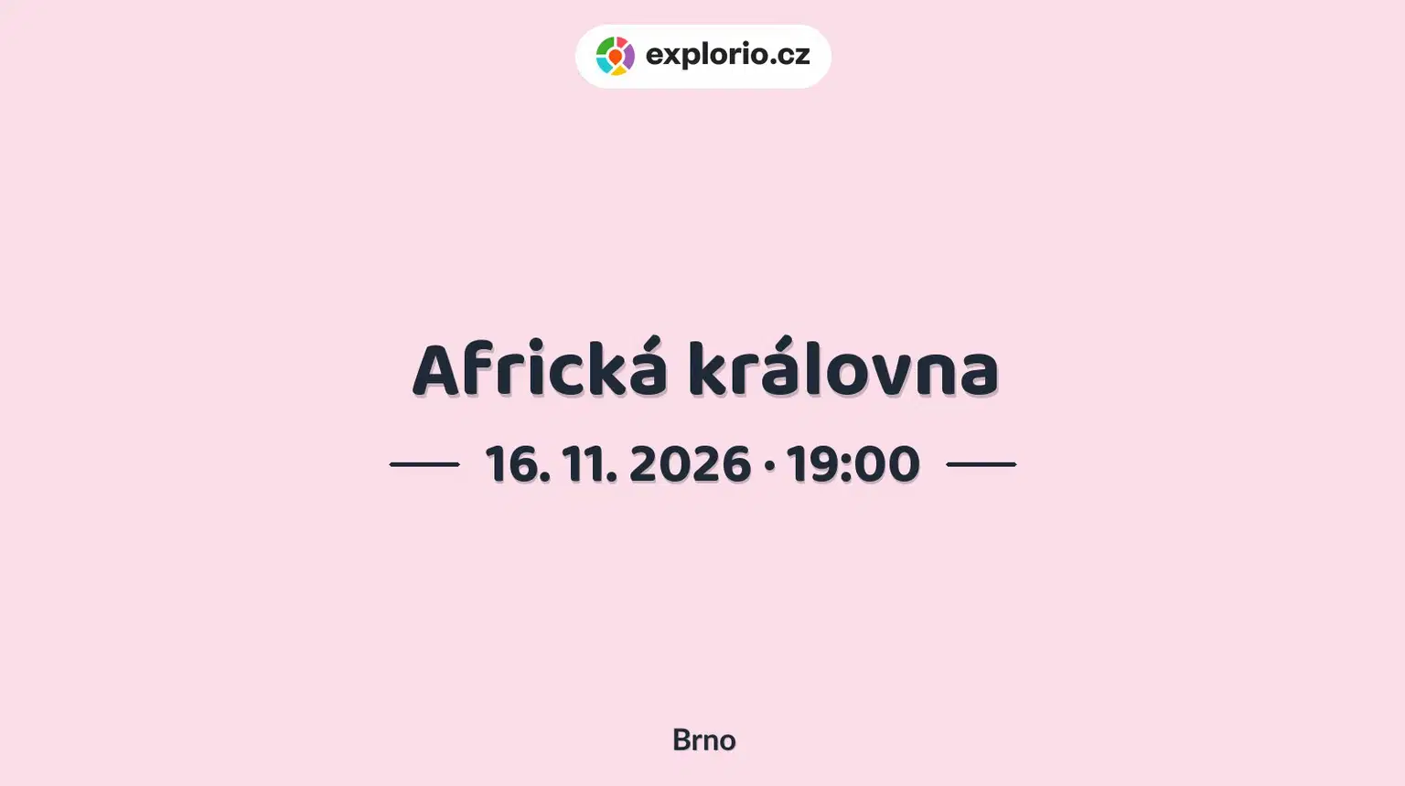 Africká královna – divadlo, Hudba a Kino, Brno