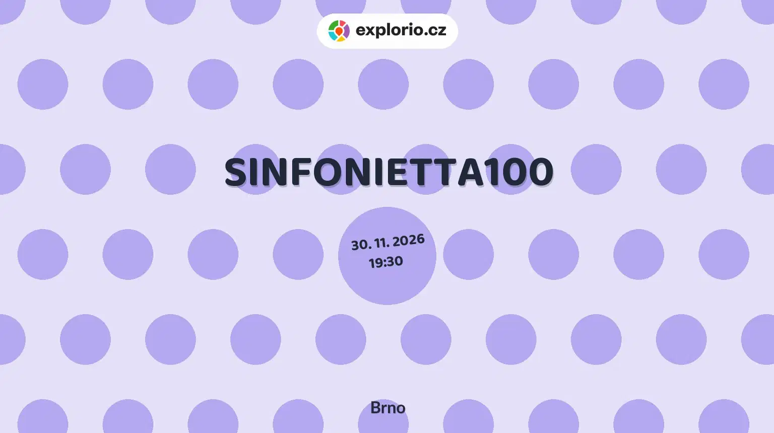 SINFONIETTA100 – divadlo, Hudba a Kino, Brno
