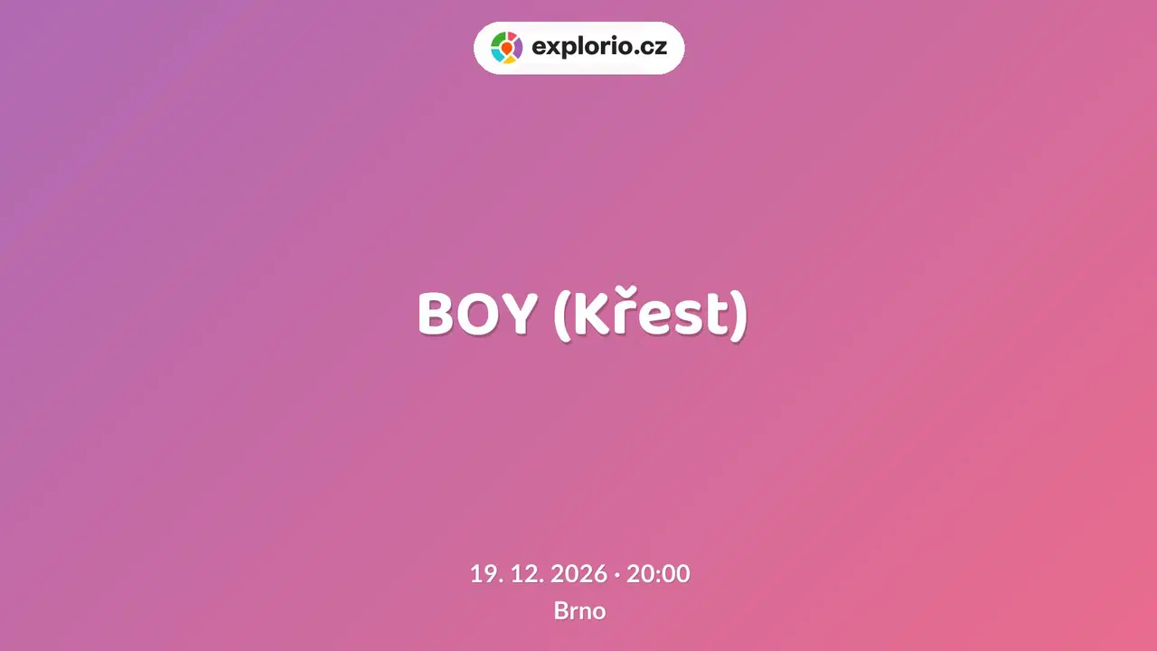 BOY (Křest) – divadlo, Hudba a Kino, Brno