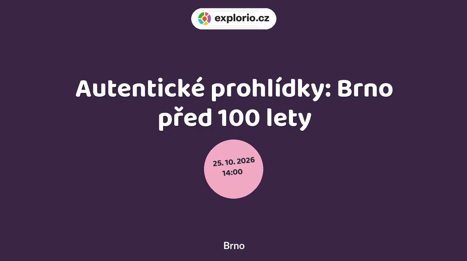 Autentické prohlídky: Brno před 100 lety – prohlídky a Muzea, Brno