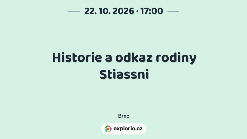 Historie a odkaz rodiny Stiassni – prohlídky a Muzea, Brno