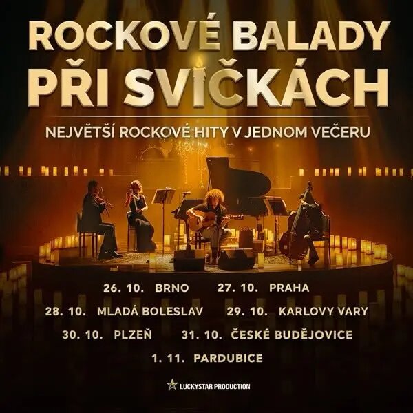 Rock při svíčkách – divadlo, Hudba a Kino, Karlovy Vary – fotka 2
