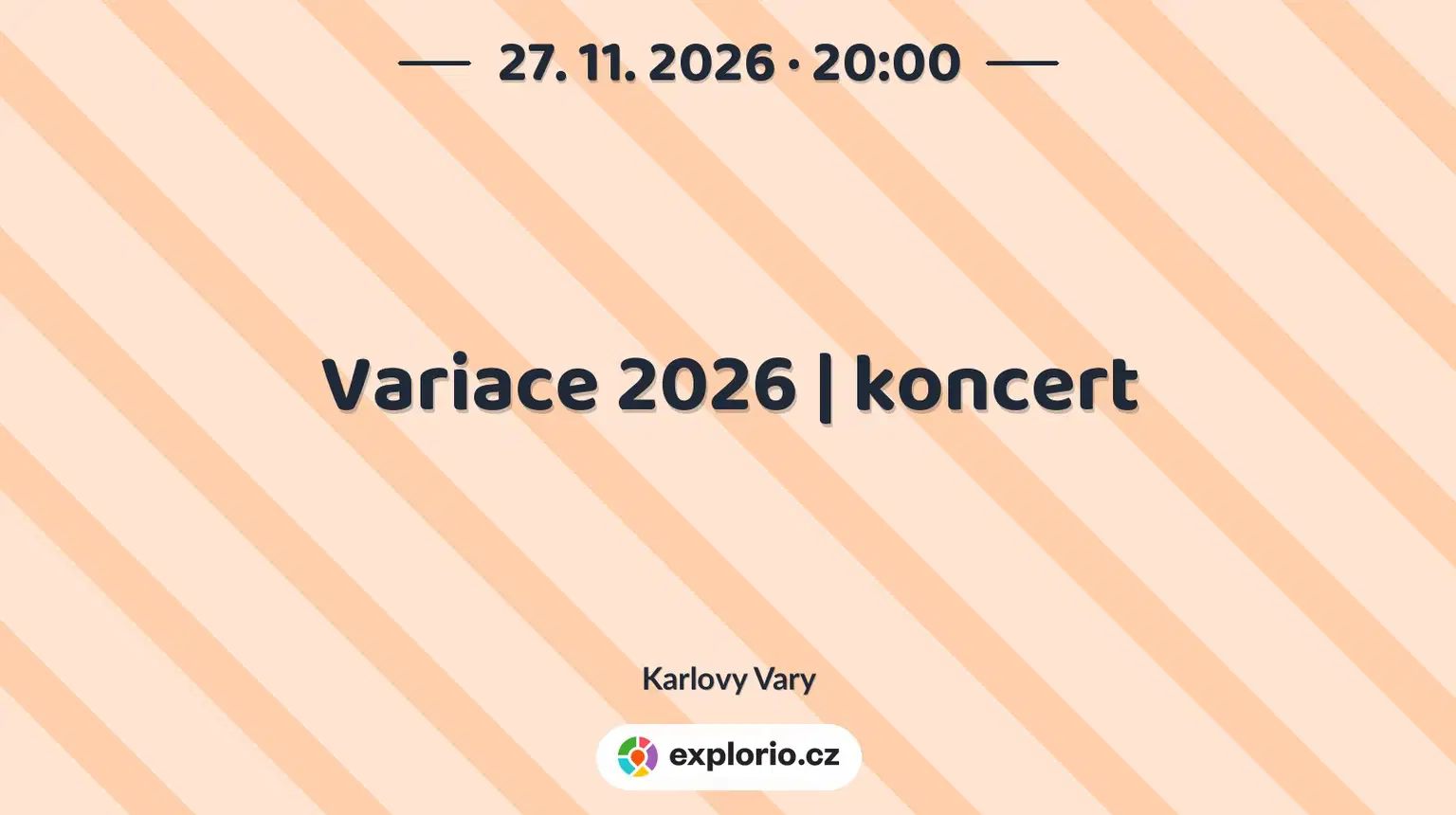 Variace 2026 | koncert – divadlo, Hudba a Kino, Karlovy Vary