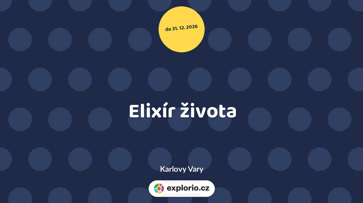 Elixír života – sport a Pohyb, Karlovy Vary