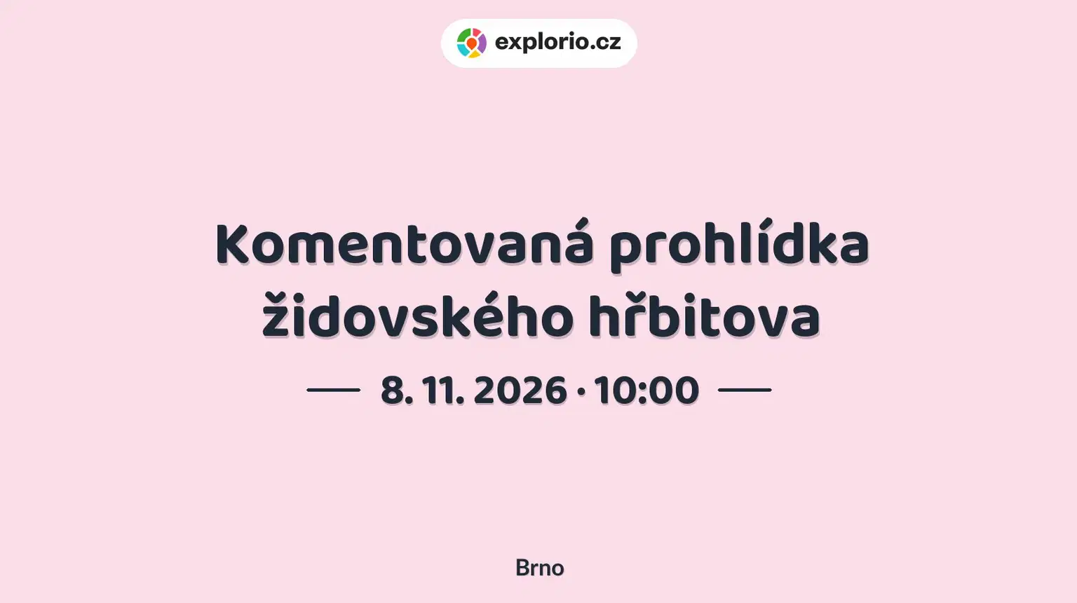 Komentovaná prohlídka židovského hřbitova – prohlídky a Muzea, Brno