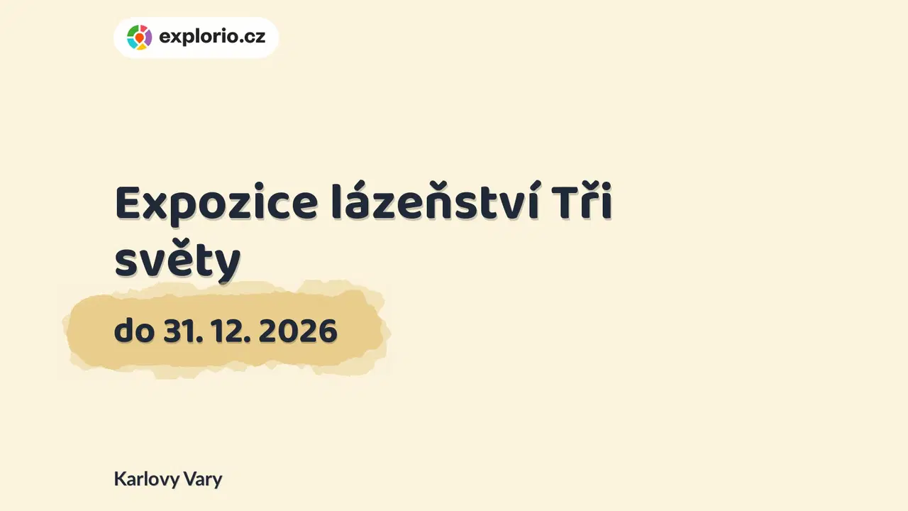 Expozice lázeňství Tři světy – prohlídky a Muzea, Karlovy Vary
