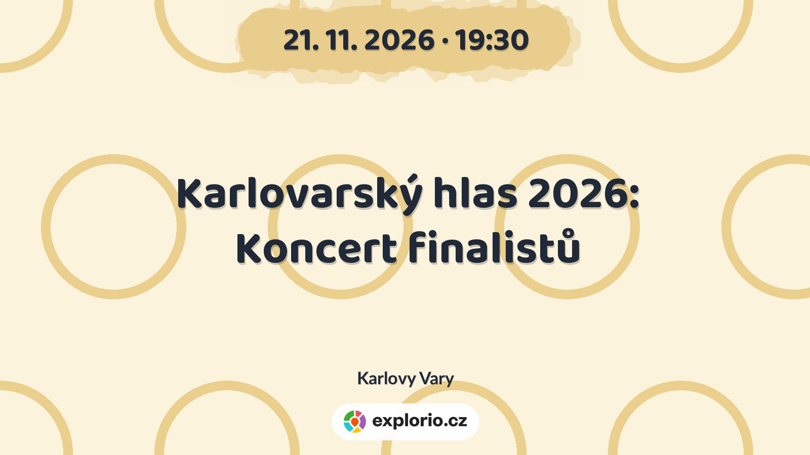 Karlovarský hlas 2026: Koncert finalistů – divadlo, Hudba a Kino, Karlovy Vary