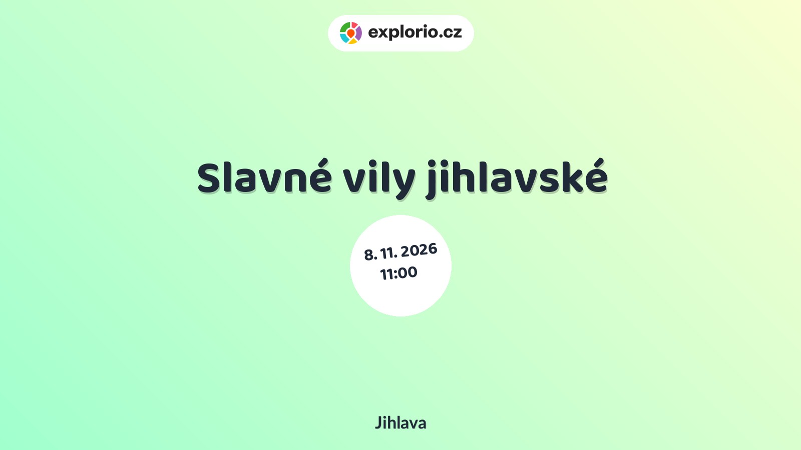Slavné vily jihlavské – prohlídky a Muzea, Jihlava