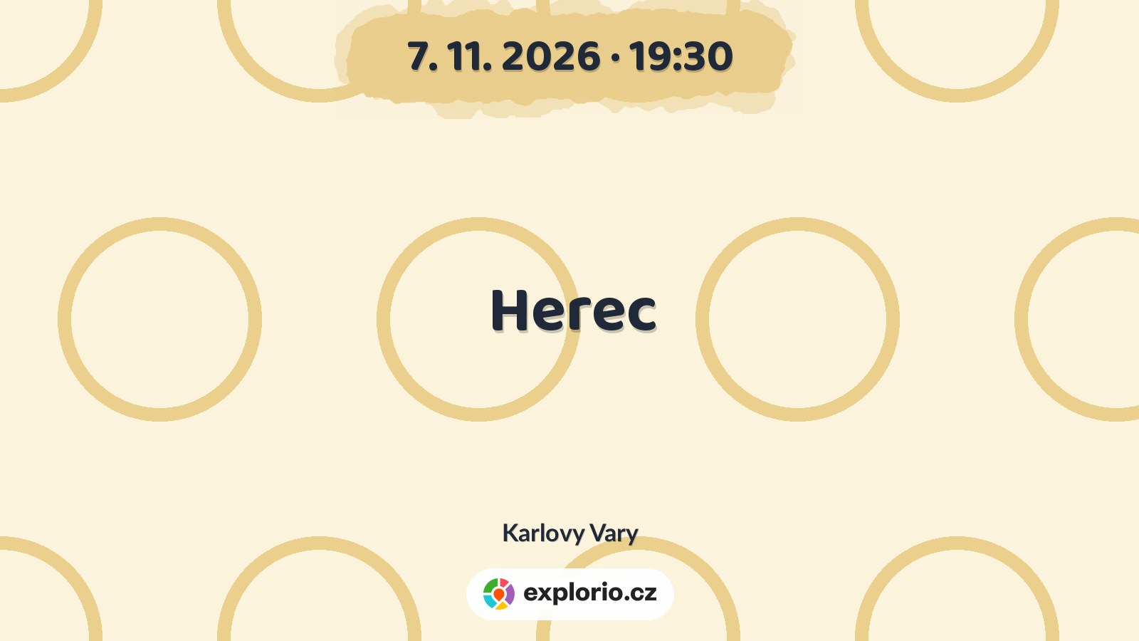 Herec – divadlo, Hudba a Kino, Karlovy Vary