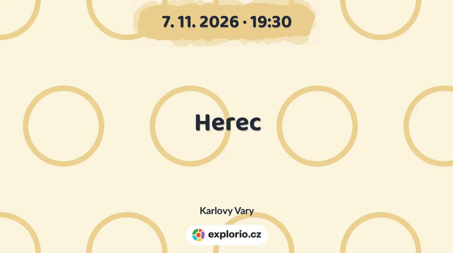 Herec – divadlo, Hudba a Kino, Karlovy Vary